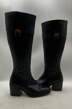 Load image into Gallery viewer, Franco Sarto Womens Adabella Black Side Zipper Knee High Riding Boot Size 11 M