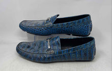 Load image into Gallery viewer, Donald J. Pliner Mens Viro 2 Blue Moc Toe Slip-On Driving Loafer Shoes Size 14M