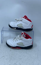 Load image into Gallery viewer, Nike Kids Air Jordan 5 Retro 440890-102 White Black Sneaker Shoes Size 9C