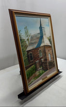 Load image into Gallery viewer, Vintage Gilman Maxweller Square Framed Building Landscape Art Painting