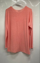 Load image into Gallery viewer, Bianco & Blu Womens Orange Long Sleeve Regular Fit Pullover Tunic Sweater Size M