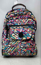 Load image into Gallery viewer, Kipling Womens Sanaa Multicolor Printed Zip-Around Wheeled Rolling Backpack