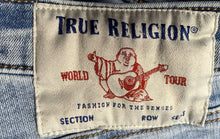 Load image into Gallery viewer, True Religion Womens Blue Pockets Stretch Denim Skinny Leg Jeans Size 27