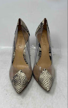 Load image into Gallery viewer, Schutz Womens White Clear Animal Print Pointed Toe Stiletto Pump Heels Size 6.5B