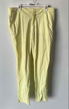 Load image into Gallery viewer, Armani Exchange Mens Yellow Flat Front Slim Fit Straight Leg Chino Pants Sz 34R