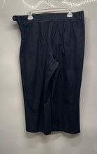 Load image into Gallery viewer, Talbots Womens Blue Sailor Side-Zip Wide-Leg Cropped Jeans Pants Size 14P