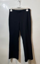 Load image into Gallery viewer, DKNY Womens Black Flat Front Pull-On Flared Leg Ankle Pants Size Small