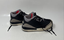 Load image into Gallery viewer, Nike Boys Air Jordan 3 DM0966-010 Black Gray Lace-Up Basketball Shoes Size 2Y