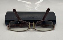 Load image into Gallery viewer, Authentic Prada Men's Brown/Metallic Bronze Glasses With Case