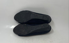 Load image into Gallery viewer, Bandolino Womens Black Silver Patent Leather Slip-On Wedge Pump Heels Size 10M