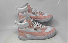 Load image into Gallery viewer, Puma Kids Caven Mid 390009-05 Pink White Lace-Up Mid Top Sneaker Shoes Size 7