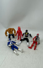 Load image into Gallery viewer, Lot Of 5 Pcs Multicolor Power Rangers Mixed Variety Modern Action Figures