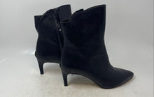 Load image into Gallery viewer, Sam Edelman Womens Usha Black Leather Side Zip Ankle Booties Size 10.5 M
