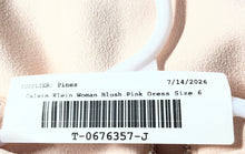 Load image into Gallery viewer, Calvin Klein Womens Blush Pink Cut-Out Front Back Zip Sheath Dress Sz 6 With Tag