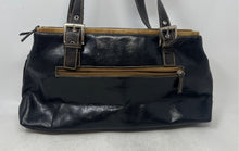 Load image into Gallery viewer, Joanel Womens Black Outer Pockets Double Handle Shoulder Handbag
