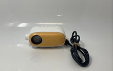 Load image into Gallery viewer, Artsea White Yellow Portable Home Theater HDMI USB Mini Projector Not Tested