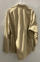 Load image into Gallery viewer, Calvin Klein Sport Mens Khaki Cotton Long Sleeve Collared Button-Up Shirt Size L