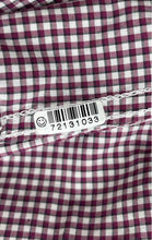 Load image into Gallery viewer, Authentic Burberry Brit Mens Red Gingham Cotton Long Sleeve Button-Up Shirt Sz S