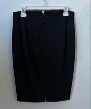 Load image into Gallery viewer, Express Womens Black Flat Front Back Zip Straight & Pencil Skirt Size 8