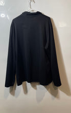 Load image into Gallery viewer, DKNY Mens Black Long Sleeve Collared Single Chest Pocket Button-Up Shirt Size XL