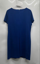 Load image into Gallery viewer, Tommy Hilfiger Womens Blue Short Sleeve Keyhole Neck Sheath Dress Size 14