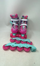 Load image into Gallery viewer, Roller Derby Girls Multicolor Adjustable Roller & Inline Skates Combo Size 12-2
