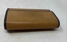 Load image into Gallery viewer, Coach Womens Brown Leather Inner Divider Flap Mini Clutch Wallet