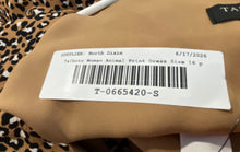 Load image into Gallery viewer, Talbots Womens Brown Soft Leopard Print Long Sleeve Fit & Flare Dress Size 16P