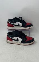Load image into Gallery viewer, Nike Kids Air Jordan 1 Low 553560-161 Black White Red Sneaker Shoes Size 7Y