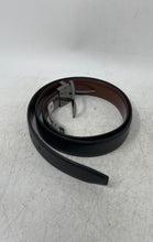 Load image into Gallery viewer, Perry Ellis Mens Black Leather Adjustable Reversible Dress Belt Size 36