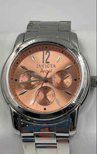 Load image into Gallery viewer, Authentic Invicta Women's Pink Dial Silver Tone Watch