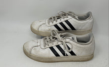 Load image into Gallery viewer, Adidas Boys VL Court 2.0 DB1831 White Black Leather Lace-Up Sneaker Shoes Size 6