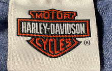 Load image into Gallery viewer, Harley-Davidson Mens Blue Short Sleeve Crew Neck Graphic T-Shirt No Size