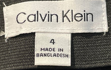 Load image into Gallery viewer, Calvin Klein Womens Black Flat Front Regular Fit Tapered Leg Ankle Pants Size 4