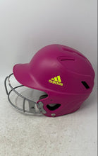 Load image into Gallery viewer, Adidas Unisex Pink Open Face Softball Batting Helmet Size 6 3/8''-7 5/8''