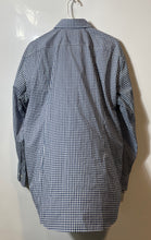 Load image into Gallery viewer, Hugo Boss Mens Blue Check Long Sleeve Sharp Fit Easy Iron Dress Shirt Size 17