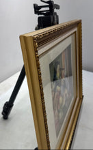 Load image into Gallery viewer, Portrait Family Scene Matted Gold-Tone Collectible Home Decor Picture Frame