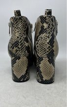 Load image into Gallery viewer, Marc Fisher Womens Retta Beige Black Animal Print Leather Ankle Booties Size 8M