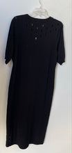 Load image into Gallery viewer, DKNY Womens Black Short Sleeve Crew Neck Pullover Sheath Dress Size XL
