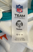 Load image into Gallery viewer, NFL Team Apparel Baby Boy White Miami Dolphins Football Bodysuit Size 6-9 M