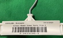 Load image into Gallery viewer, Alfani Womens Green Flat Front Straight Leg Slim Fit Trouser Pants Size 6