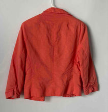 Load image into Gallery viewer, My Bajee Collection Womens Orange Long Sleeve Notch Lapel Blazer Jacket Size L
