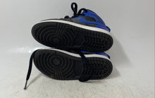 Load image into Gallery viewer, Nike Kids Air Jordan 1 Mid 640734-077 Black Blue Lace-Up Sneaker Shoes Size 11C