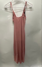 Load image into Gallery viewer, Forever 21 Womens Pink Adjustable Strap Cowl Neck Ruched Midi Bodycon Dress Sz S