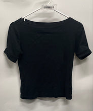 Load image into Gallery viewer, Lauren Ralph Lauren Womens Black Short Sleeve Boat Neck Blouse Top Size PS