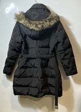 Load image into Gallery viewer, Michael Kors Womens Black Long Sleeve Hooded Quilted Puffer Coat Size XL