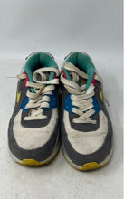 Load image into Gallery viewer, Nike Kids Air Max 90 SE White Gray Blue Low Top Lace-Up Sneaker Shoes Size 5Y