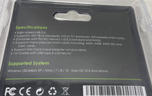 Load image into Gallery viewer, Saicoo Black USB 2.0 Smart Card Reader For Windows Mac Factory Sealed