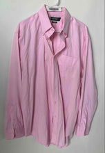 Load image into Gallery viewer, Lauren Ralph Lauren Mens Pink Classic Fit Non-Iron Dress Shirt Size 17 1/2 34/35