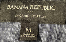 Load image into Gallery viewer, Banana Republic Mens Blue Geometric Print Cotton Long Sleeve Button-Up Shirt M